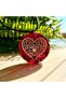 Red Garnet Heart Figure Orgonite Necklace (HAND MADE DESIGN PRODUCTS) - 3