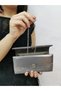 Women's Stoned Platinum Evening Dress Clutch Portfolio Hand Night Wedding Engagement Bag - 7