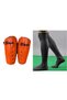 Double Velcro 2 Pieces Football Shin Pads + 2 Pieces Football Leggings Soccer Match Set Socks and Shin Pads