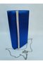 Women's Satin Stoned Cobalt Blue Evening Dress Clutch Portfolio Handbag Wedding Engagement Bag - 7