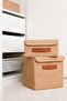 Cabinet Laundry Toy Organizer Folding Storage Box with Jute Cover 28x28x28 - 4