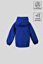 Blue Hooded Waterproof Children's Raincoat - 3