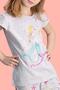 Mermaid Light Gray Girls Shorts Set - 2