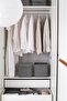 2-Piece Gray Children's Room Closet Drawer Underwear Organizer Storage Box Organizer - 3