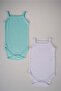 New Season Rope Strap Jacquard Air Conditioned 2-Piece Badi Zıbın with Snap Fasteners - 5