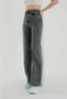 Women's Donal Smoked Lycra Wide Leg Jean - Casual Wide Leg Denim Trousers - 2