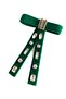 Velvet Zircon Stone Bow French Buckle