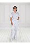 Unisex White Bottom Top Set - 2