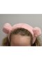 Pom Pom Plush Bandana Makeup Spa Hair Band White - 5