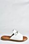 White Genuine Leather Casual Women's Slippers P291009303 - 5