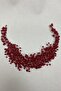 Burgundy Asian Crystal Bridal Hair Accessory - 5