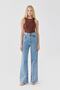 Allow Gold Super High Waist A.c.a.i.p S.o.l.m.a.z Blue Loose Jeans Palazzo Trousers - 2
