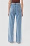 Allow Gold Super High Waist A.c.a.i.p S.o.l.m.a.z Blue Loose Jeans Palazzo Trousers - 5