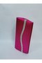Women's Satin Fuchsia Stone Evening Dress Clutch Portfolio Handbag Wedding Engagement Bag - 7