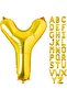 Letter Y Gold Foil Balloon 16 Inch 36 Cm