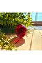Red Garnet Heart Figure Orgonite Necklace (HAND MADE DESIGN PRODUCTS) - 2