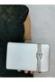Women's Satin Silver Stone Evening Dress Clutch Portfolio Handbag Wedding Engagement Bag - 3