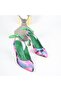 Women's Colorful Open Back Heeled Shoes 3054 - 4