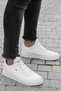 Men's White Daily Lace-up Quilted Orthopedic Flexible Sneaker Comfortable Thick Sole Sports Shoes - 4