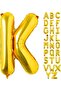 Letter K Gold Foil Balloon 16 Inch 36 Cm