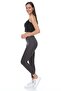 Women's High Waist Shiny Disco Knitted Tights - Gray - 4