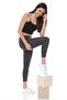 Women's High Waist Shiny Disco Knitted Tights - Gray - 7