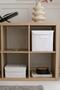 Cabinet Laundry Toy Organizer Folding Storage Box with White Cover 28x28x28 - 4