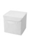 Cabinet Laundry Toy Organizer Folding Storage Box with White Cover 28x28x28 - 5