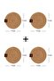 4 Pieces Jute Rope Coasters 11x11 - 7