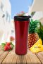 Red Color Steel Thermos Cup 500 Ml Thermos Mug Mug Tea Coffee Vehicle Thermos Coffee Cup Tea Cups - 4