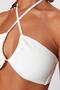 Beyaz Straplez Cut Out Detaylı Dokulu Bikini Üstü TBESS23BU00247 - 4