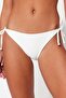 Beyaz Bağlamalı Dokulu Regular Bikini Altı TBESS23BA00222 - 6