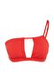 Red One-Shoulder Cut Out Detailed Bikini Top Tbess23Bu00339 - 7