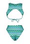 Geometric Patterned Deep Low-cut High Leg Regular Swimsuit TBESS23MA00340 - 13