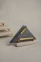 3-Piece Gold Marble Dowry Set Presentation Holder & Napkin Holder & Roll Napkin Holder Cake Presentation, Metal Profile Base - 2