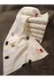 Set of 6 Etamine Embroidered White Velvet 30x50 Kitchen Hand Towels with Gaps