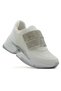 Women's Silvery Stone Double Velcro Banded Easy Wear Sports Sneaker Shoes - 4