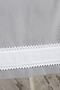 Gray Buldan Fabric with White Lace Border 50X130 cm Runner - 2