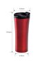 Red Color Steel Thermos Cup 500 Ml Thermos Mug Mug Tea Coffee Vehicle Thermos Coffee Cup Tea Cups - 8