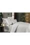 Jacquard V1 Stripe King Size Duvet Cover Set 4 Pillows 100% Cotton - 2