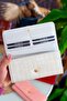 Lady Technological Leather Crocodile Pattern Stylish Beige Women's Wallet with Ample Card Holder and Coin Compartment - 6