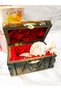 Decorative Wooden Velvet Plated Pirate Chest Jewelry And Jewelry Chest Jewelry Box - 4