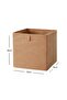 Beige Cabinet Laundry Toy Organizer Folding Storage Box Organizer 28x28x28 - 3