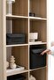 Cabinet Laundry Toy Organizer Folding Storage Box with Black Cover 28x28x28 - 3