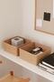 2-Piece Jute Children's Room Closet Drawer Underwear Organizer Storage Box Organizer