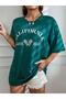 Laguna Beach California Tennis Printed Oversize Nefti T-shirt - 4