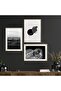 Natural Wooden Framed 3-Piece Painting Set Hpn01