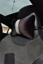 Black Plain Velvet Silver Upright Stripe Neck Pillow Car Pillow