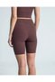 Ribbed Women's High Waist Sports Shorts Tights - 2
