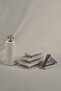 3-Piece Silver Marble Dowry Set Presentation Holder & Napkin Holder & Roll Napkin Holder Cake Presentation, Metal Profile Base